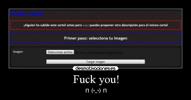 Fuck you! -