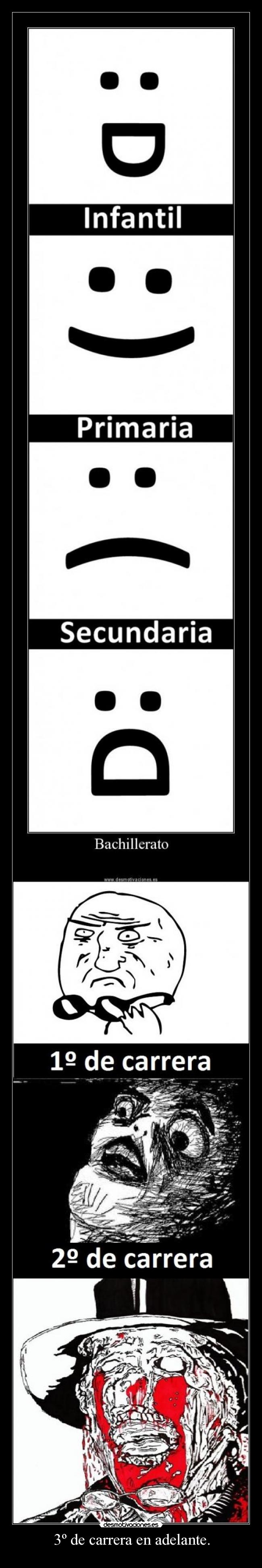 3º de carrera en adelante. -