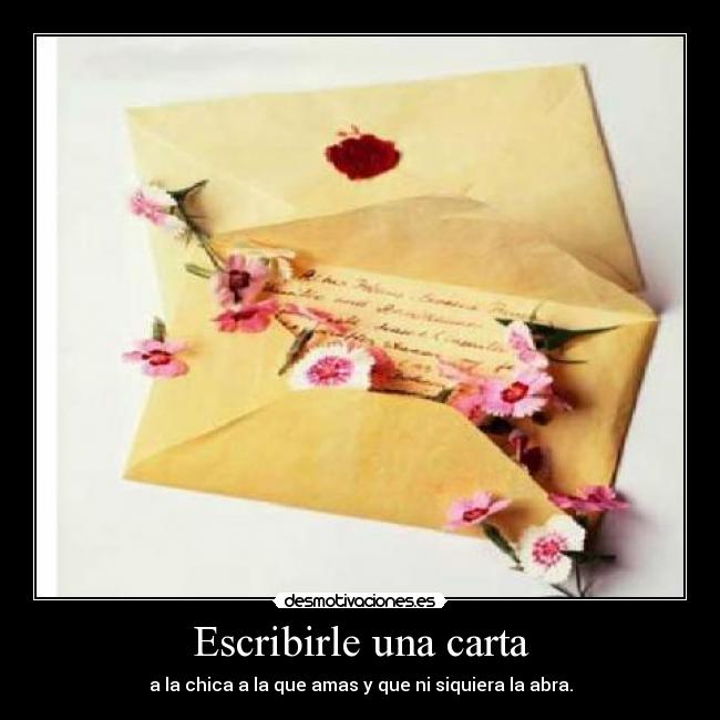 Escribirle una carta -