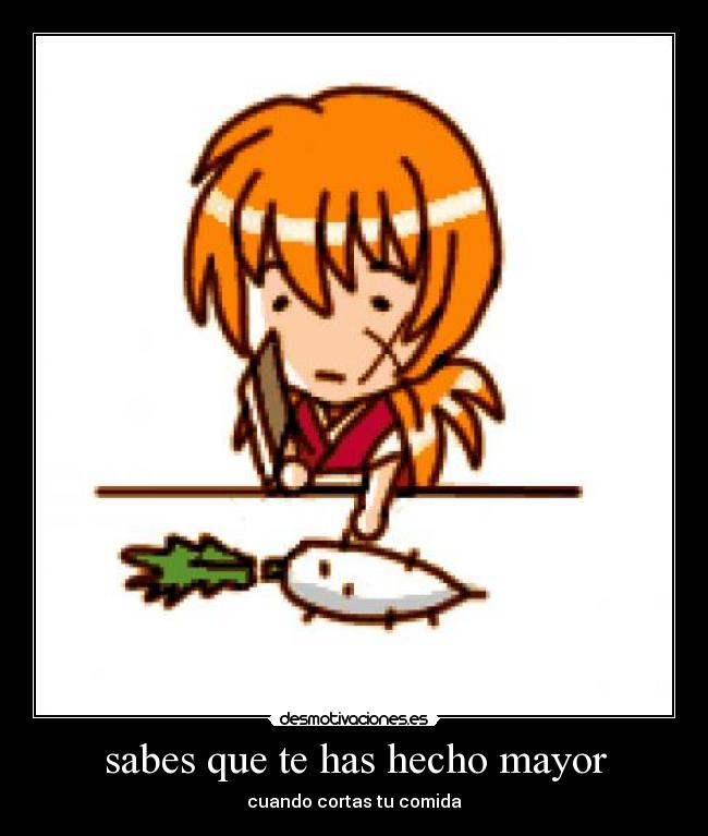 sabes que te has hecho mayor - 