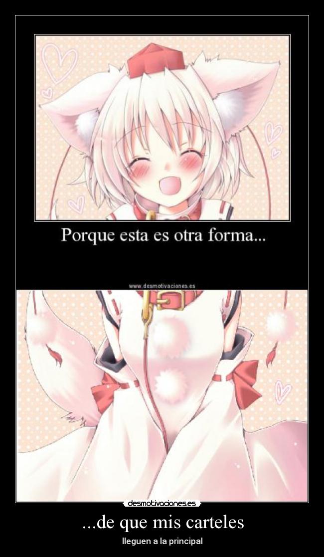 ...de que mis carteles -