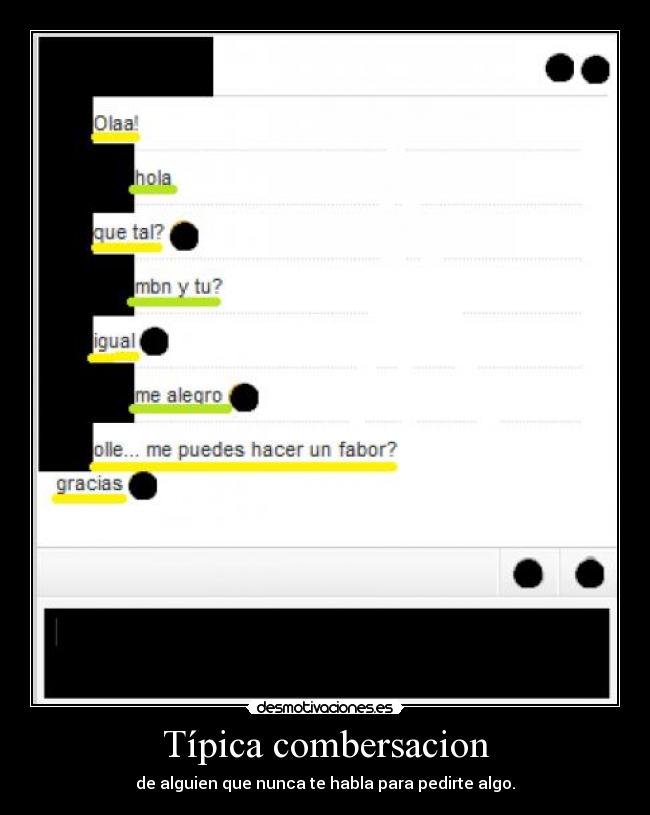 Típica combersacion - 