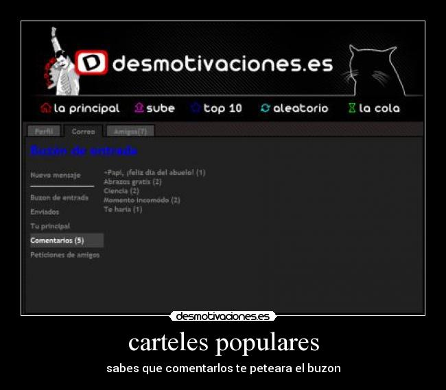 carteles populares - sabes que comentarlos te peteara el buzon
