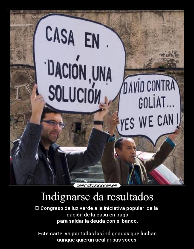 Indignarse da resultados - 