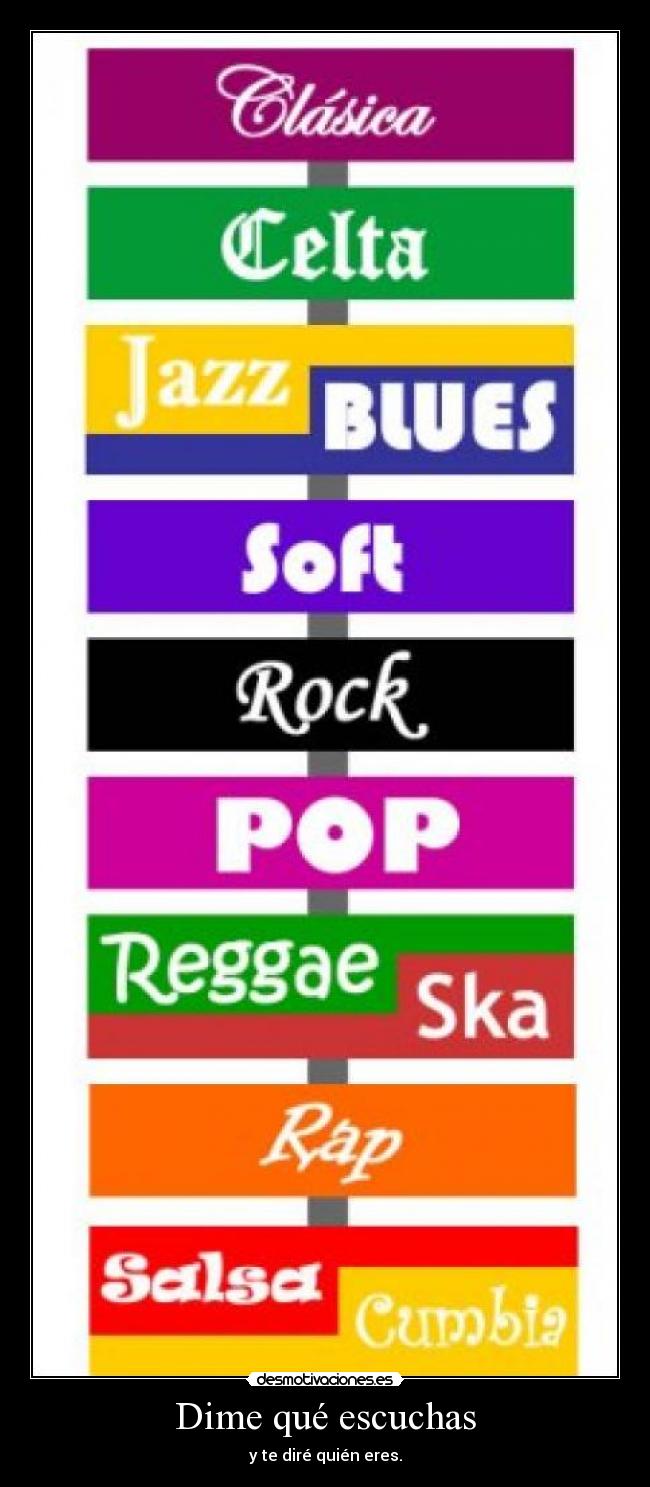 Dime qué escuchas - y te diré quién eres.