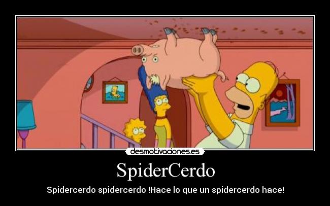 SpiderCerdo - Spidercerdo spidercerdo !Hace lo que un spidercerdo hace!