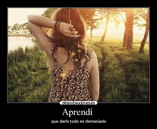 Aprendí -