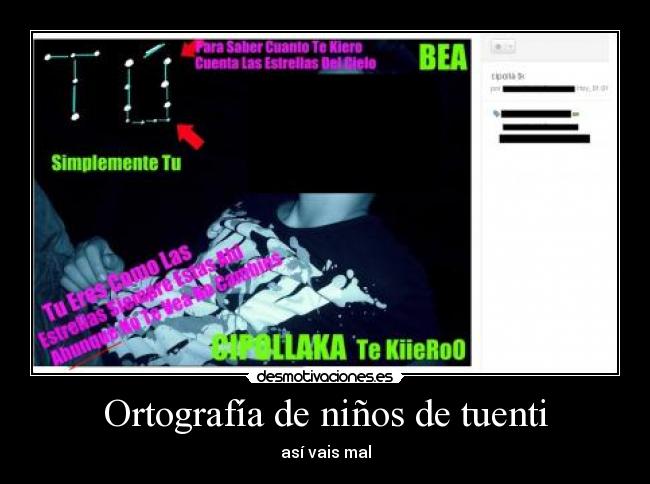 Ortografía de niños de tuenti - así vais mal