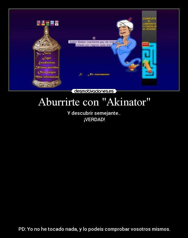 carteles akinator desmotivaciones