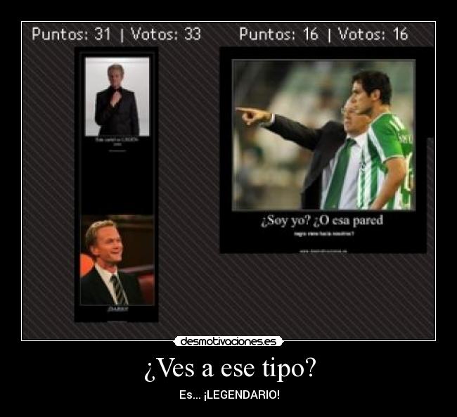 carteles barney stinson l-e-g-e-n-d-a-r-i-o desmotivaciones