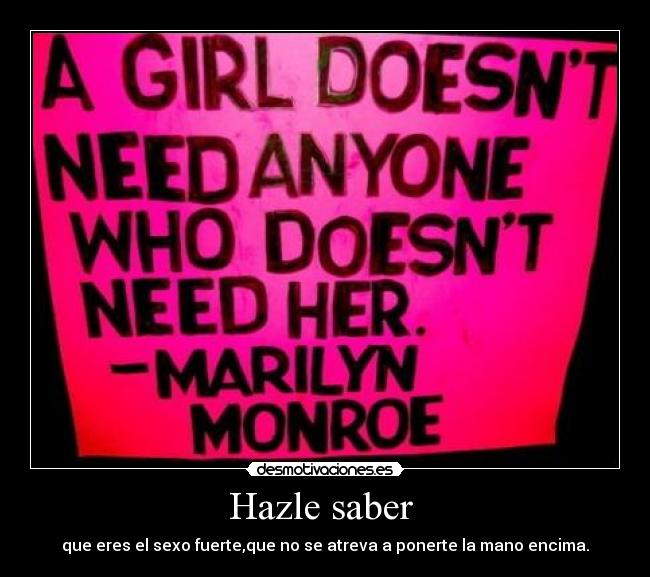 Hazle saber  - 