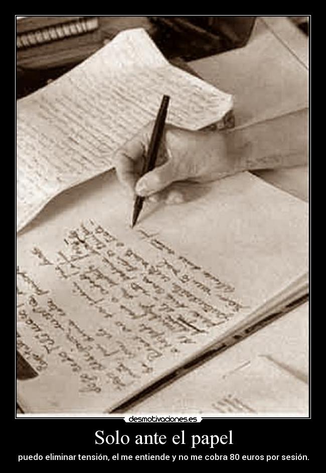 Solo ante el papel -