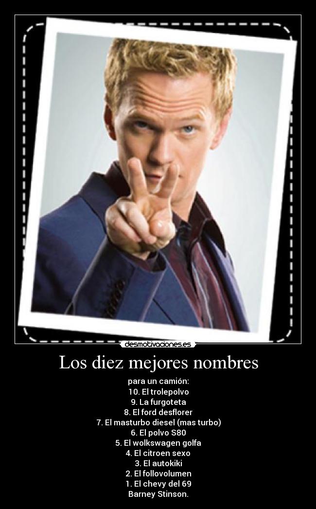 Los diez mejores nombres -