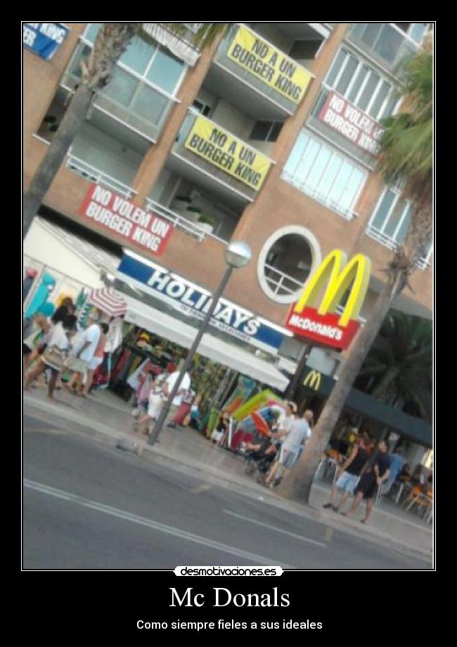 Mc Donals - Como siempre fieles a sus ideales