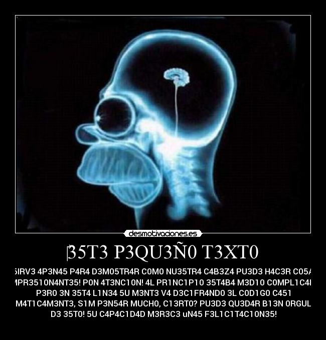 35T3 P3QU3Ñ0 T3XT0 -