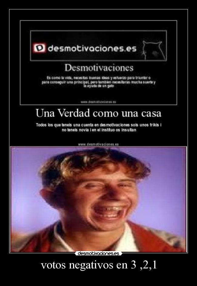 votos negativos en 3 ,2,1 -