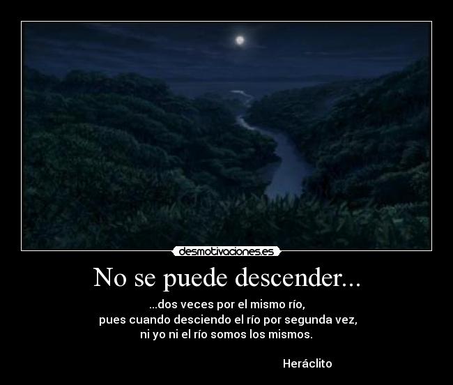 No se puede descender... -