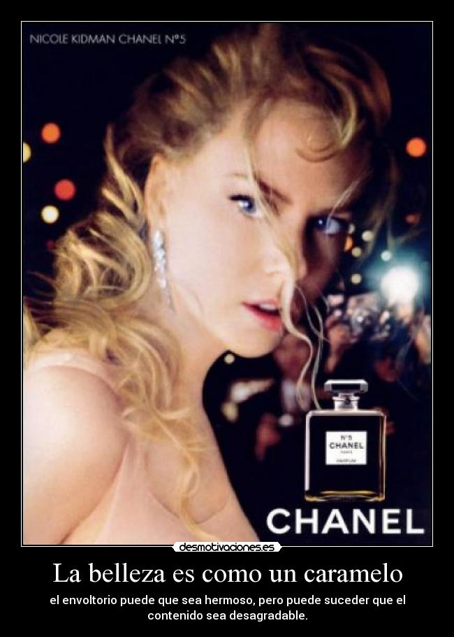 La belleza es como un caramelo -