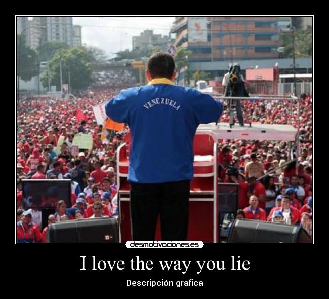 I love the way you lie - Descripción grafica