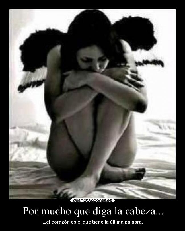 Por mucho que diga la cabeza... - ...el corazón es el que tiene la última palabra.