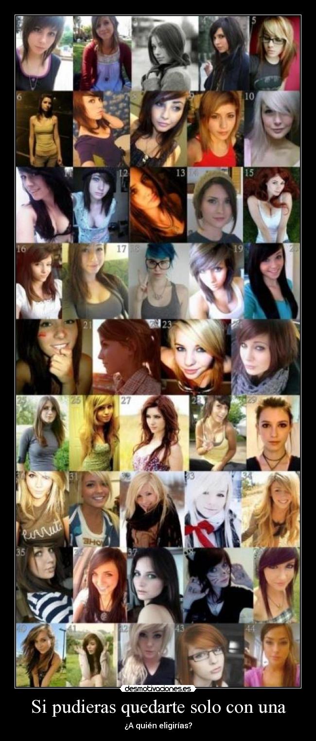 Si pudieras quedarte solo con una -