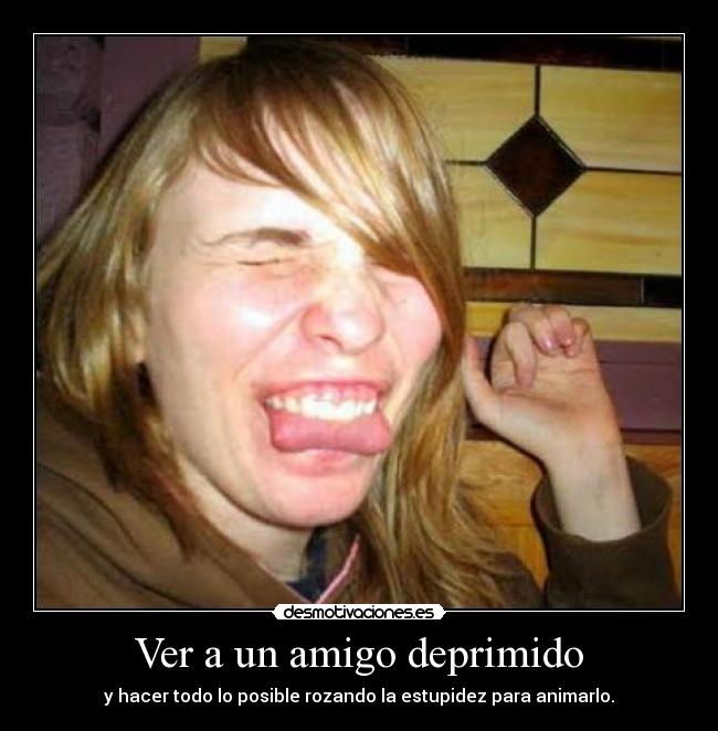Ver a un amigo deprimido -