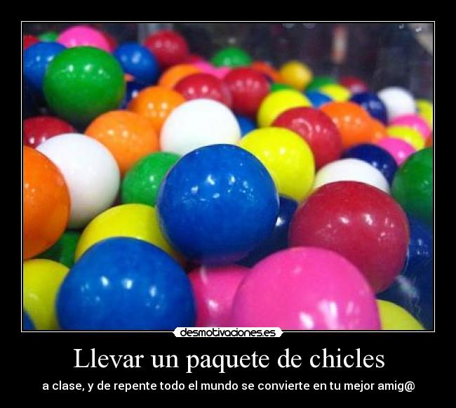 Llevar un paquete de chicles - 