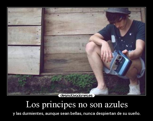 Los principes no son azules - y las durmientes, aunque sean bellas, nunca despiertan de su sueño.