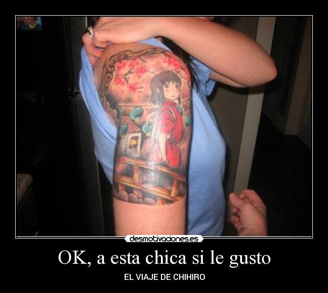 OK, a esta chica si le gusto - EL VIAJE DE CHIHIRO