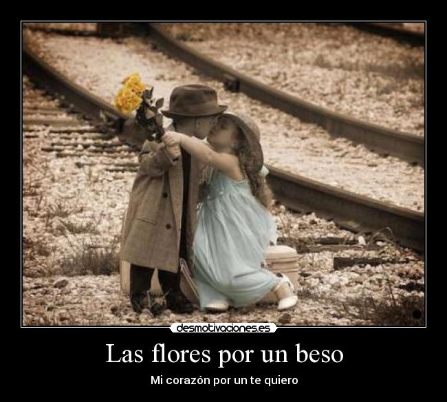 Las flores por un beso - Mi corazón por un te quiero