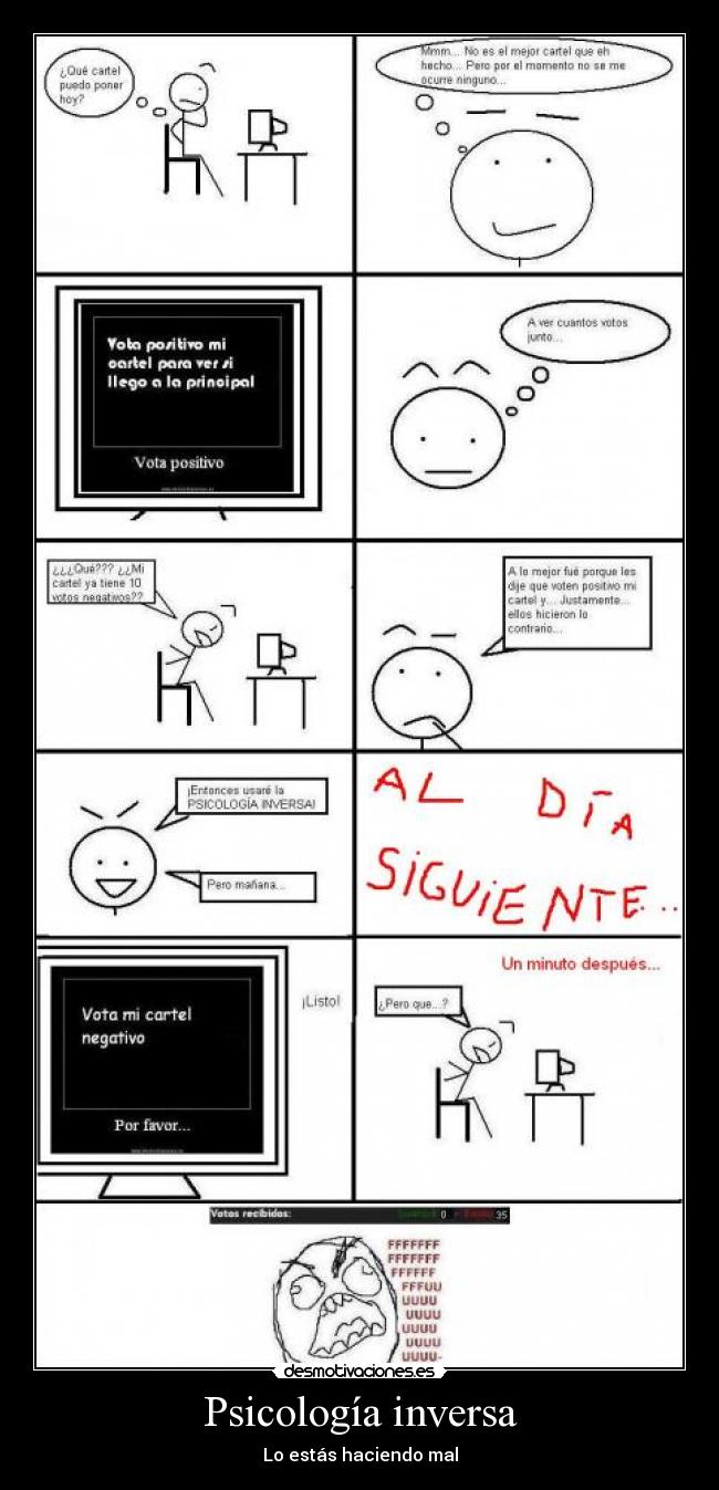 Psicología inversa - Lo estás haciendo mal