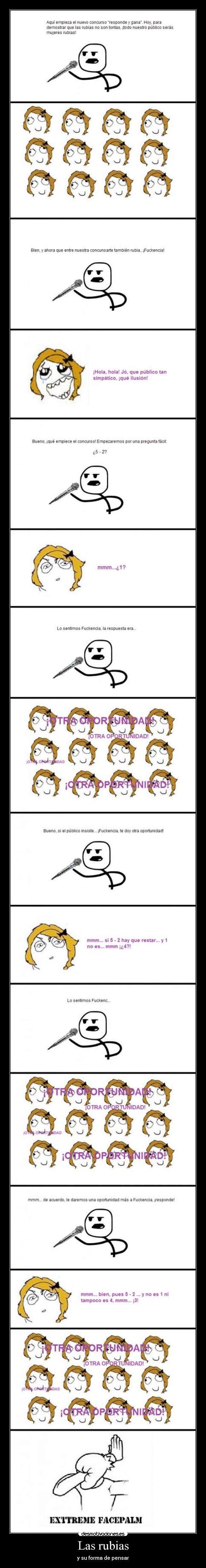 Las rubias - y su forma de pensar