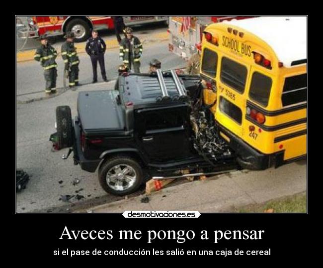 Aveces me pongo a pensar -