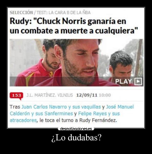 ¿Lo dudabas? - 