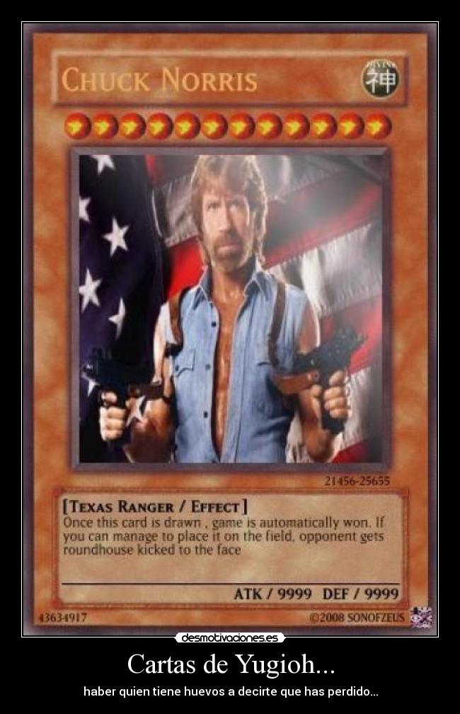 Cartas de Yugioh... - haber quien tiene huevos a decirte que has perdido...