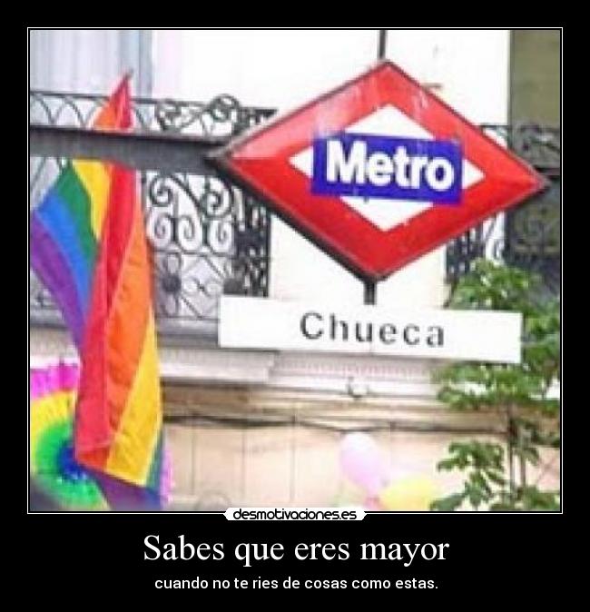 Sabes que eres mayor - cuando no te ries de cosas como estas.