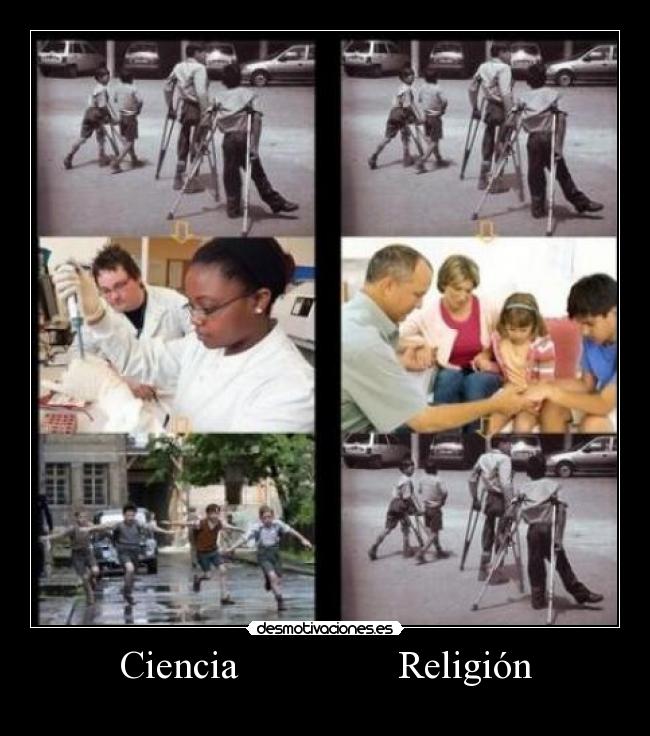 carteles religion ciencia desmotivaciones