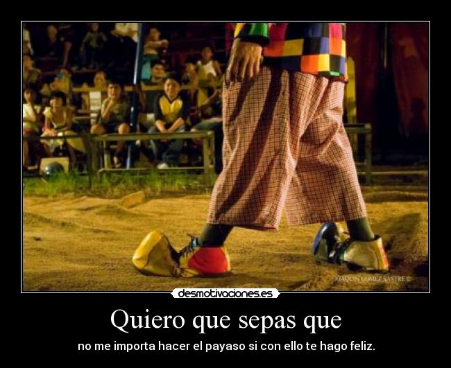 Quiero que sepas que - 