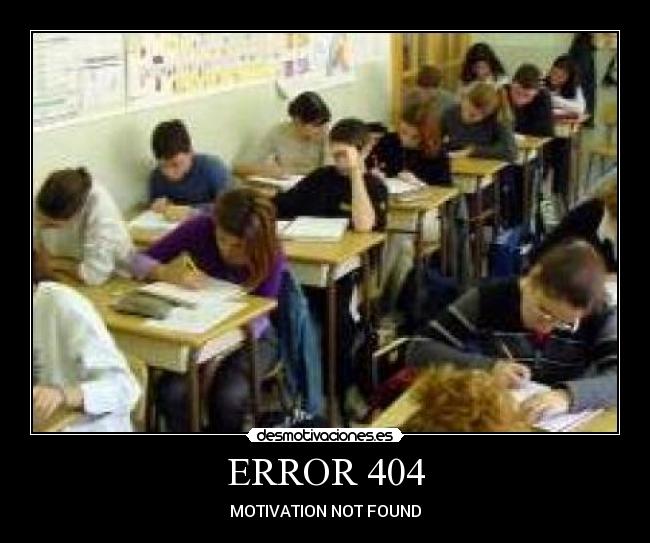 ERROR 404 - MOTIVATION NOT FOUND