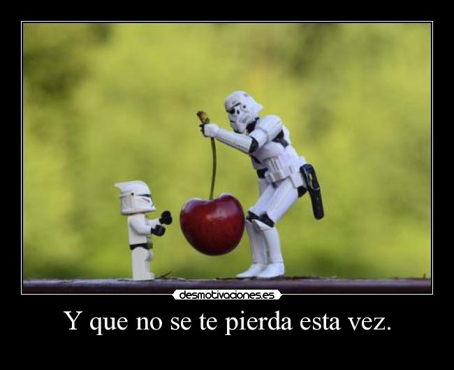 Y que no se te pierda esta vez. - 