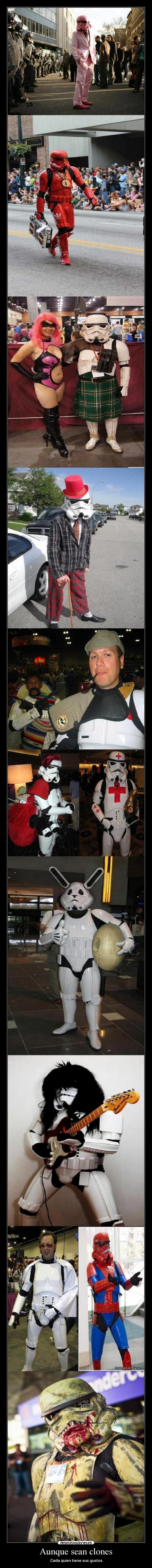 Aunque sean clones -