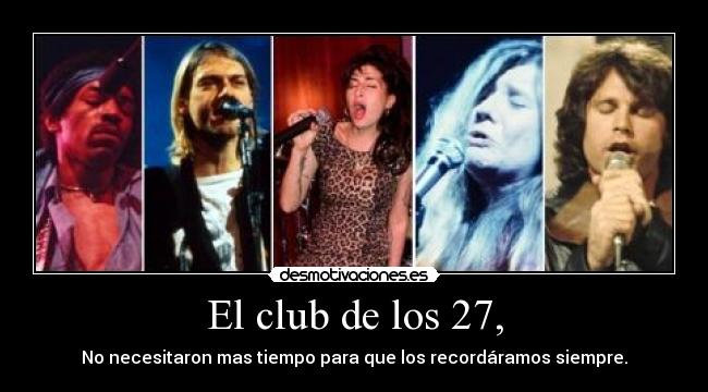 El club de los 27, - 