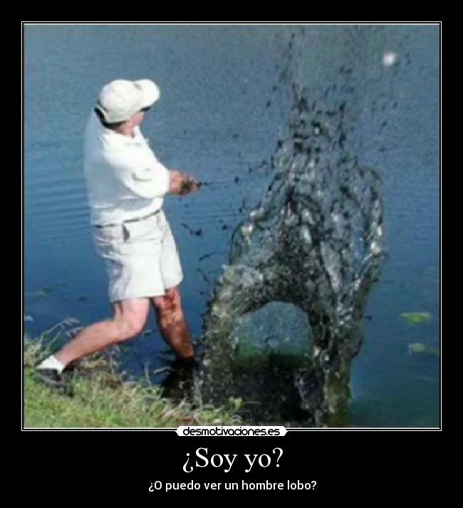 ¿Soy yo? - ¿O puedo ver un hombre lobo?