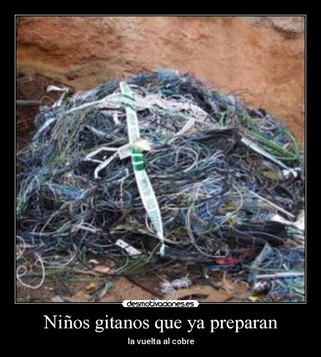 Niños gitanos que ya preparan - la vuelta al cobre