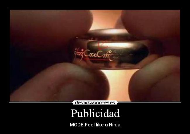 Publicidad - MODE:Feel like a Ninja