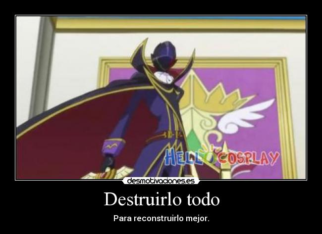 carteles code geass lelouch britannia zero desmotivaciones