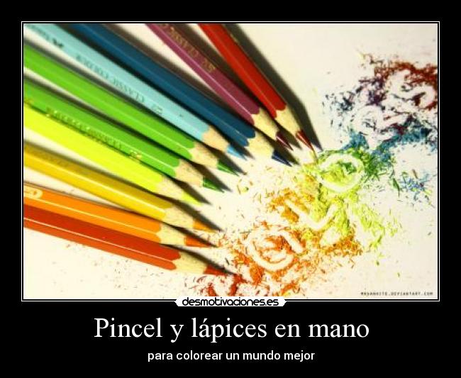 Pincel y lápices en mano - para colorear un mundo mejor