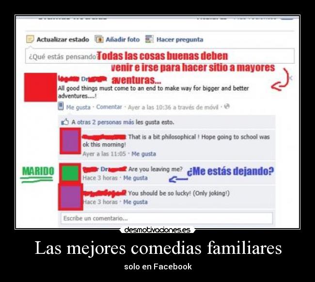 Las mejores comedias familiares - solo en Facebook