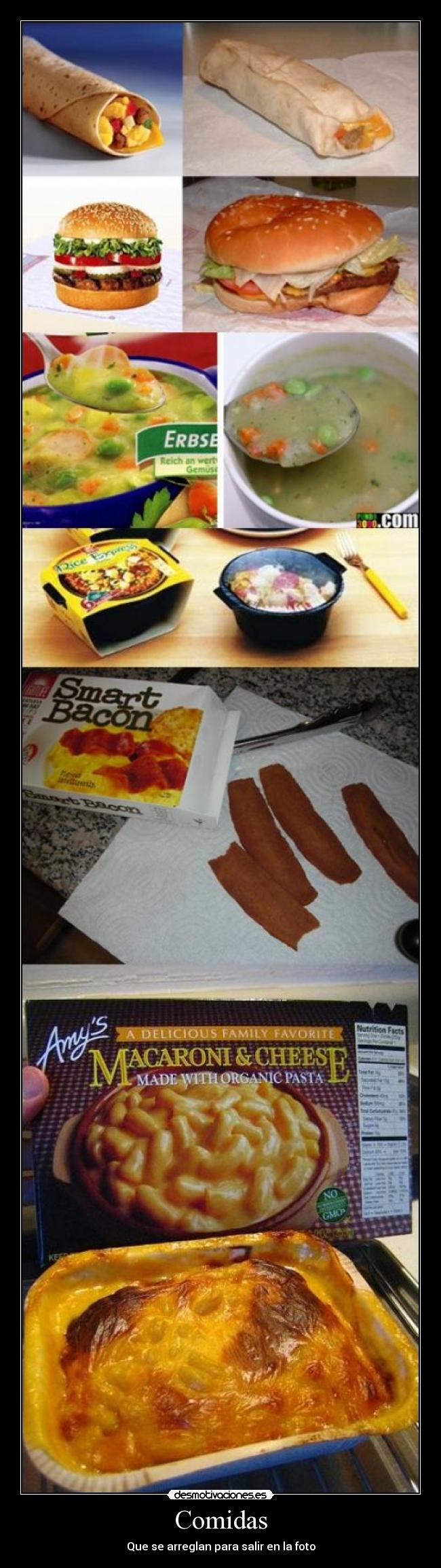 Comidas - Que se arreglan para salir en la foto