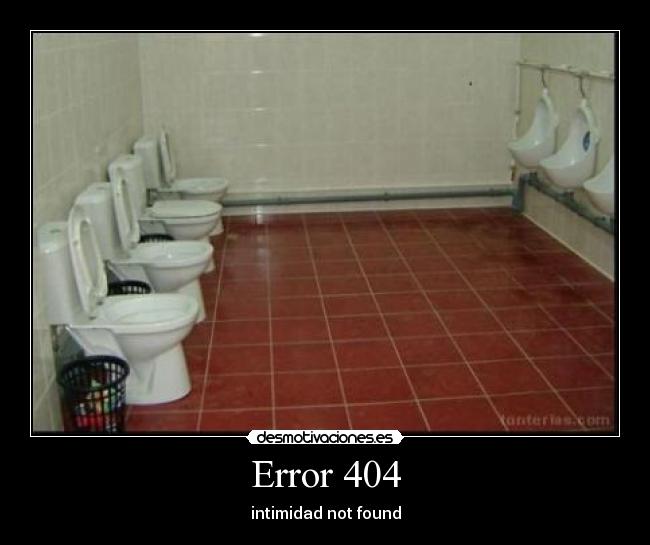 Error 404 - intimidad not found